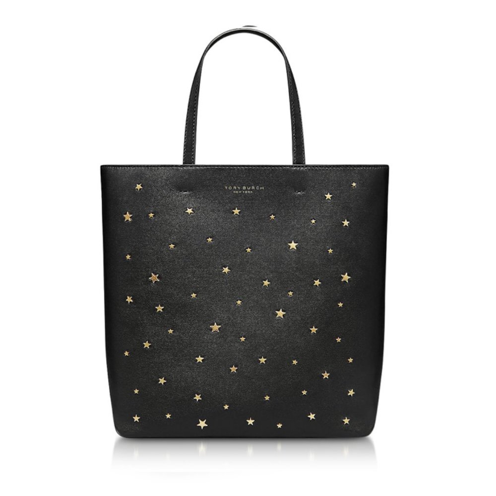 NWT TORY BURCH Black Star Studs Tote Bag